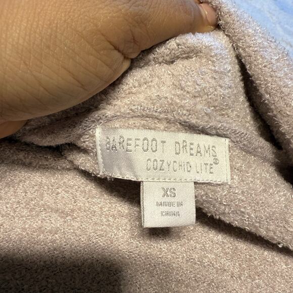 Barefoot Dreams Sweater Womens XS CozyChic Lite Open Front Cardigan Pockets - Picture 6 of 12